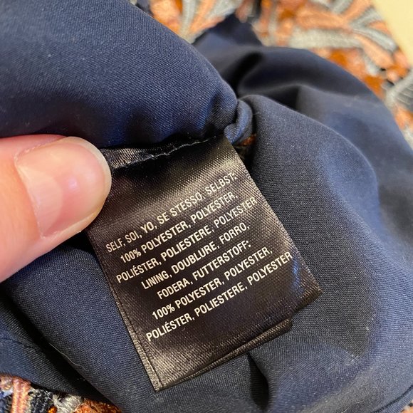 Anthropologie Eva Franco Blue & Pink Lace Skirt - Picture 7 of 7